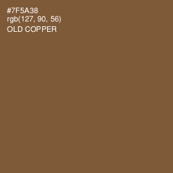 #7F5A38 - Old Copper Color Image